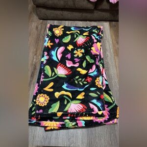 Colorful Floral Patterned Blanket